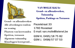 tuinaannemers Nieuwerkerken Van Molle K&J